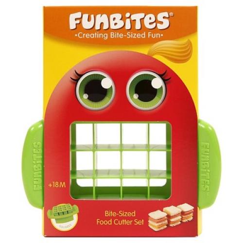 FunBites Food Cutter - Green Squares