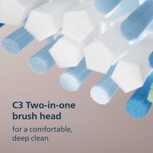Philips Sonicare 6500 Rechargeable Electric Toothbrush with Travel Case and 2 Brush Heads - Light Pink