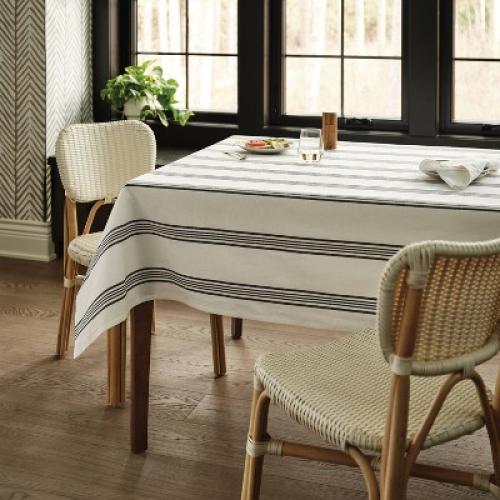 120x60 Tablecloth Navy Striped - Threshold™