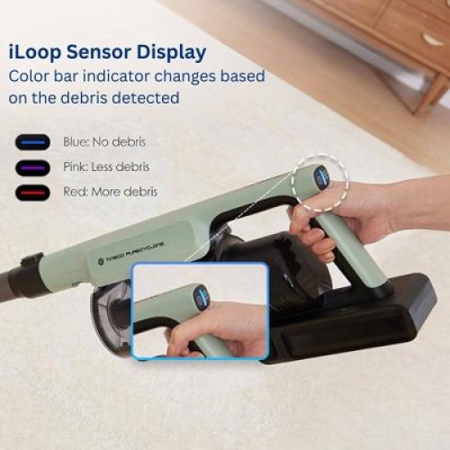 Tineco GO Pet Cordless Stick Vacuum with ZeroTangle Brush Technology Seafoam Green: HEPA Filter, Pet Hair, Multi-Surface