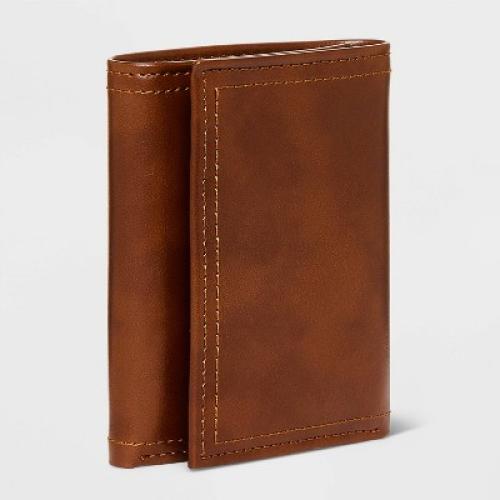 Men's RFID Trifold Wallet - Goodfellow & Co™ Brown