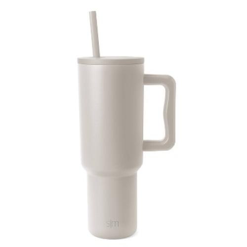 Simple Modern Trek 40oz Stainless Steel Lidded Tumbler Almond Birch