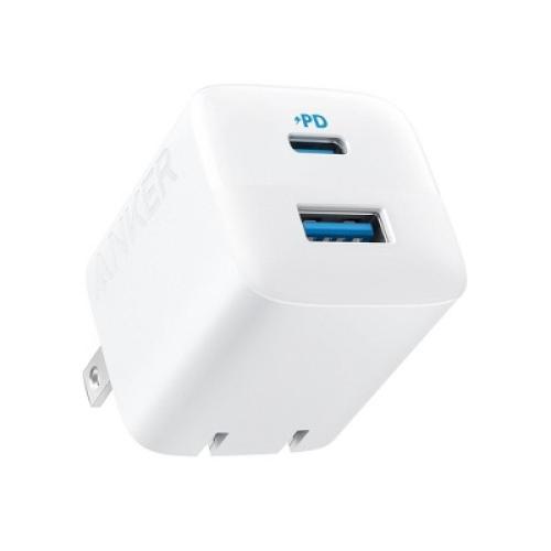 Anker 2 Port 33W Wall Charger with 6' USB-C to USB-C Cable - White