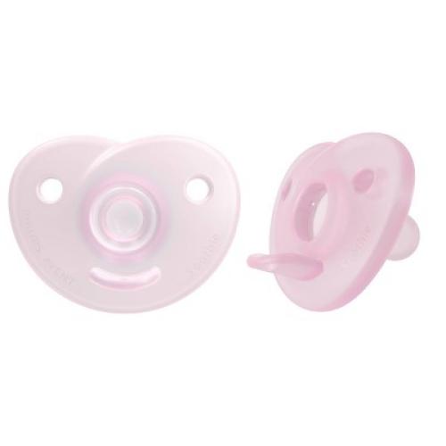 Philips Avent 4pk Soothie Heart Pacifier - 0-3 Months - Pink/Purple