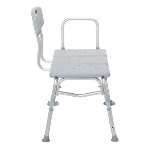 Drive Medical Plastic Tub Transfer Bench with Adjustable Backrest