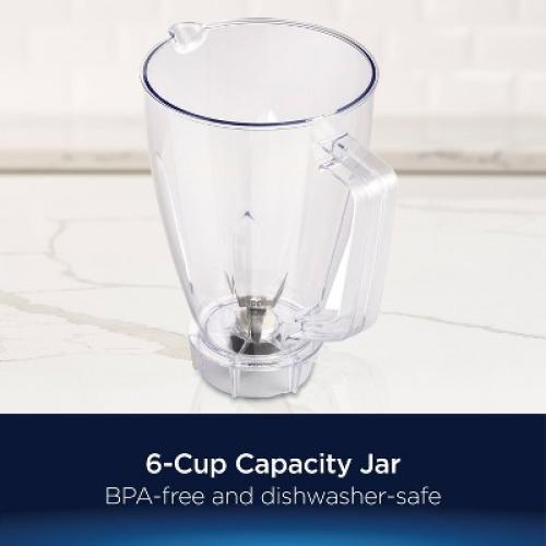 Oster Turbo 5-Speed Countertop Blender Black: Licuadora Oster, Glass Jar, 1400W, Dishwasher-Safe, 6-Cup Capacity