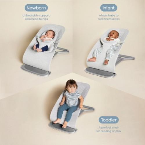 Ergobaby 3-In-1 Evolve Baby Bouncer Charcoal Grey