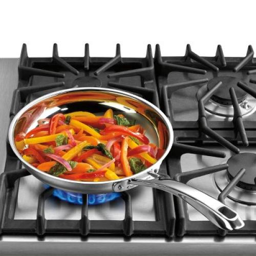 Cuisinart Classic 10 Stainless Steel Skillet - 8322-24: Dishwasher-Safe Fry Pan, Smooth Surface Compatible