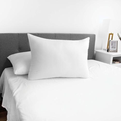 SensorPEDIC Jumbo Bed Pillow - Luxuriously Soft Fabric Unique 3D Embossed SensoSoft Design Ventilated iCOOL Technology Hypoallergenic FreshFill Fiber Filled Machine Washable White Jumbo Size