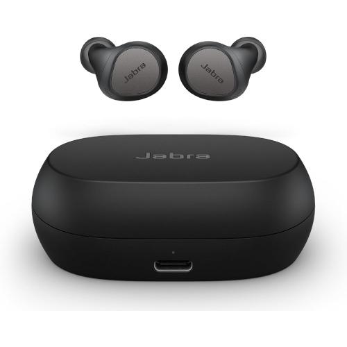 Jabra Elite 7 Pro in Ear Bluetooth Earbuds - Adjustable Active Noise Cancellation True Wireless Buds in a Compact Design MultiSensor Voice Technology for Clear Calls - Titanium Black Titanium Black Elite 7 Pro