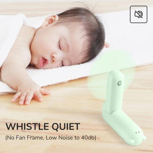 Size 5 in. Color Green Personal Fan in Green with 4500mAh Battery