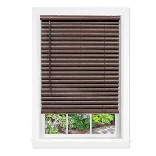 GII Luna Mahogany Cordless Light Filtering Venetian Blind with 2 in. Slats 32 in. W x 64 in. L