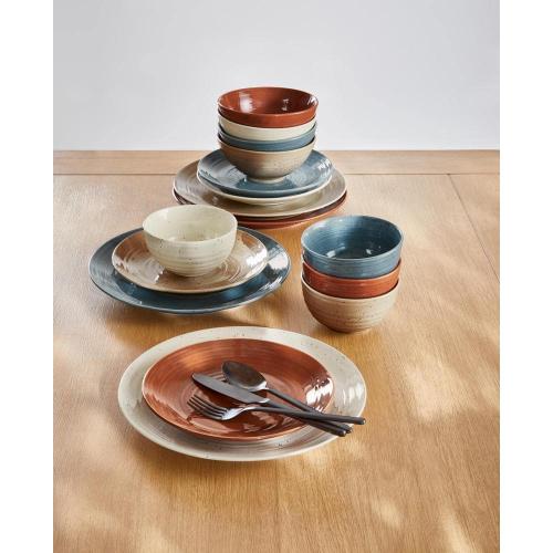 Siterra Painter's Palette 16-Piece Stoneware Dinnerware Set