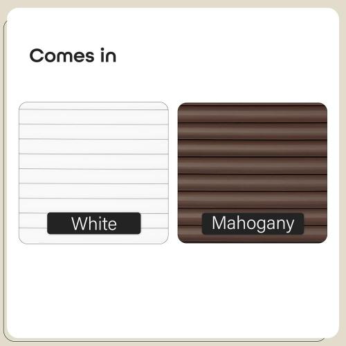 GII Luna Mahogany Cordless Light Filtering Venetian Blind with 2 in. Slats 32 in. W x 64 in. L