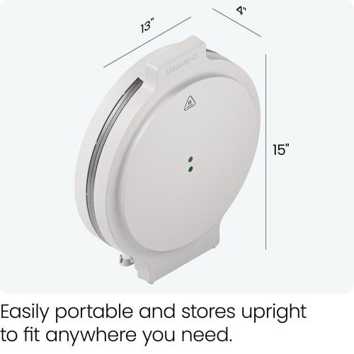 Chefman 113 sq. in. White Pizza Maker Countertop Electric Griddle Specialty Grill