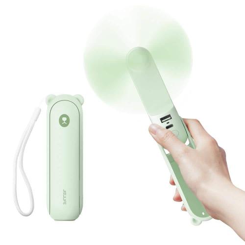 Size 5 in. Color Green Personal Fan in Green with 4500mAh Battery