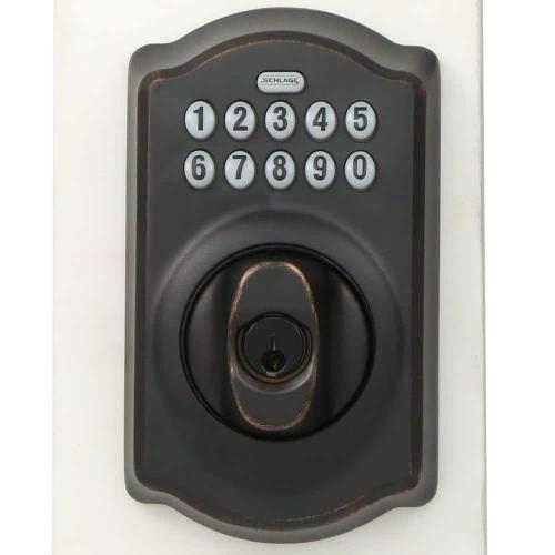 Camelot Aged Bronze Electronic Keypad Deadbolt
