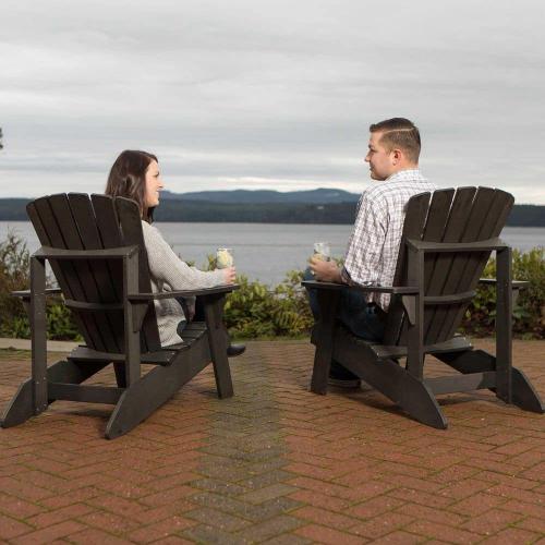 Black Composite Adirondack Chair