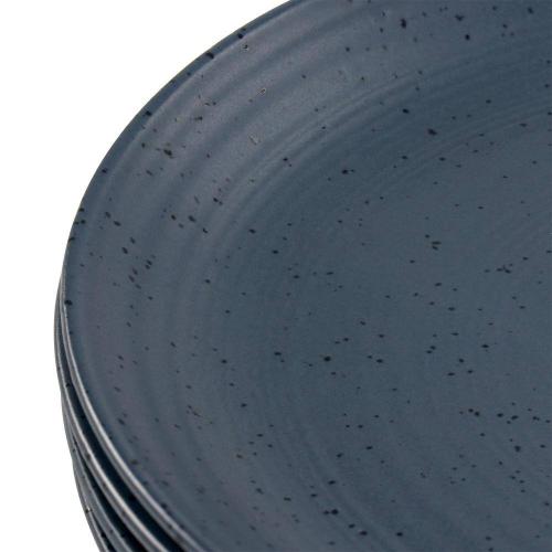 Bee and Willow Bee and Willow Home Milbrook 5 Piece 10 Inch Dinner Plate Set in Speckled Blue