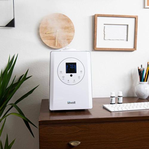 1.5 Gal. Warm and Cool Mist Ultrasonic Humidifier and Diffuser with Remote Control up to 750 sq. ft.