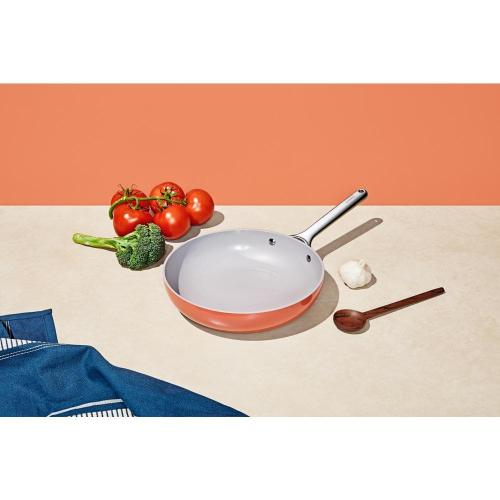 10.35 in. Ceramic Non-Stick Frying Pan in Perracotta
