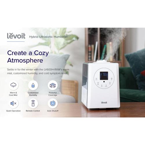 1.5 Gal. Warm and Cool Mist Ultrasonic Humidifier and Diffuser with Remote Control up to 750 sq. ft.