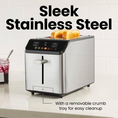 850 W 2-Slice Stainless Steel Wide Slot Toaster