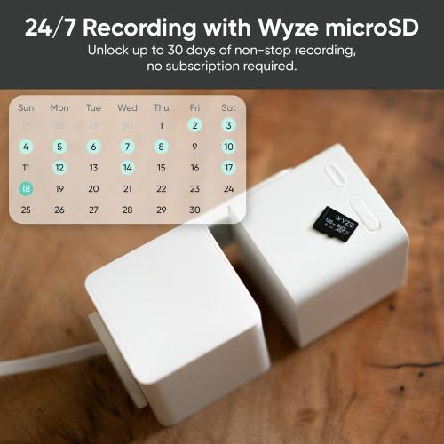 Color White Wyze Pan v3 Wired Indoor/Outdoor 1080P HD Home Security Camera with Privacy Mode
