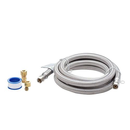 6 ft. Stainless Steel Refrigerator Waterline Kit
