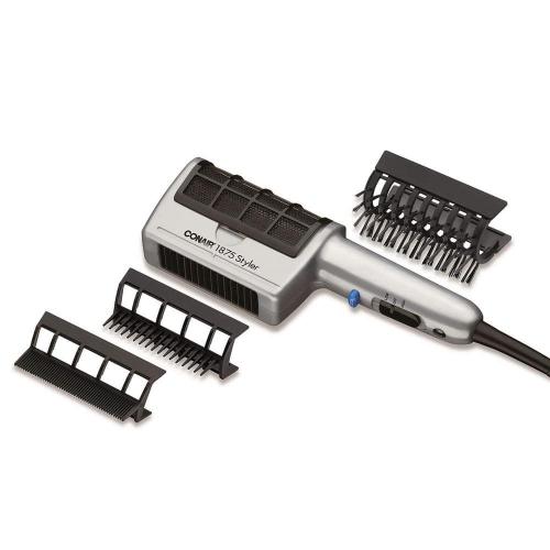 1875-Watt 2-Speed 3-in-1 Styling Hair Dryer with Cool Shot Button in Silver