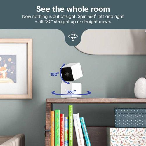 Color White Wyze Pan v3 Wired Indoor/Outdoor 1080P HD Home Security Camera with Privacy Mode