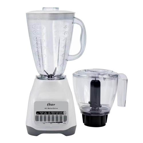 Oster 48 fl. oz. 3 Speed 700 Watt 2-in-1 Kitchen System Blender and Food Chopper in White