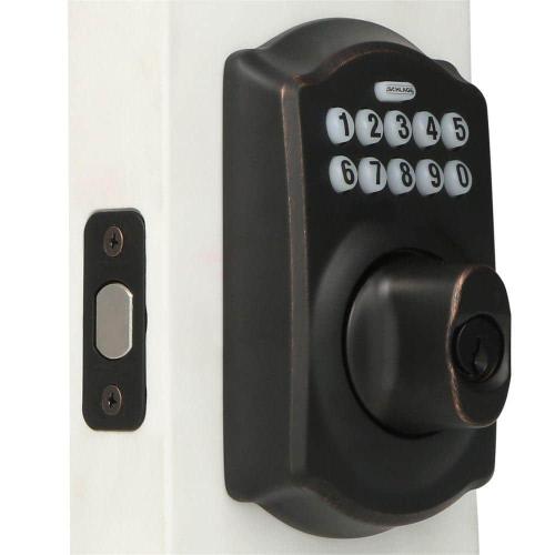 Camelot Aged Bronze Electronic Keypad Deadbolt