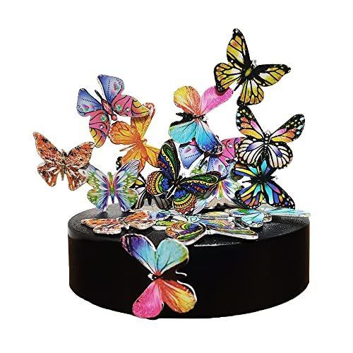 LICRAFT Desk Sculpture Butterflies Desktop Stress Relief Toy Fidget Toy for Anxiety Office Gift (22pcs Butterflies)