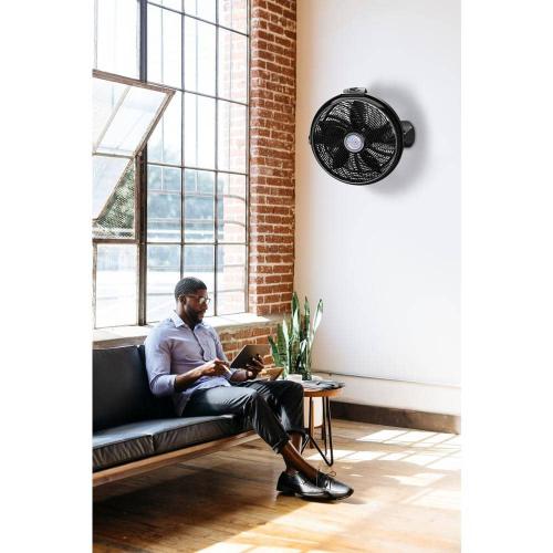 Lasko 20 in. 3 Speeds Cyclone Floor Fan in Black with 90 Degrees Tilt Adjustment, Built-In Carry Handle, Wall Mountable