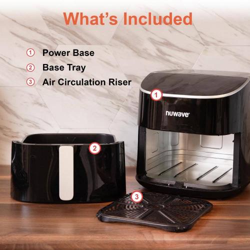 Brio Plus 8 Qt. Black Air Fryer