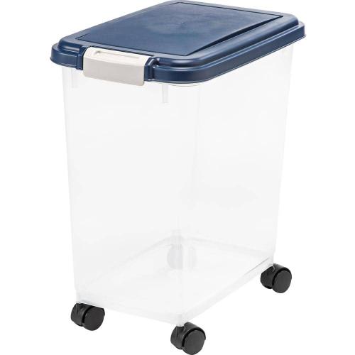 33 Qt. Airtight Pet Food Storage in Navy
