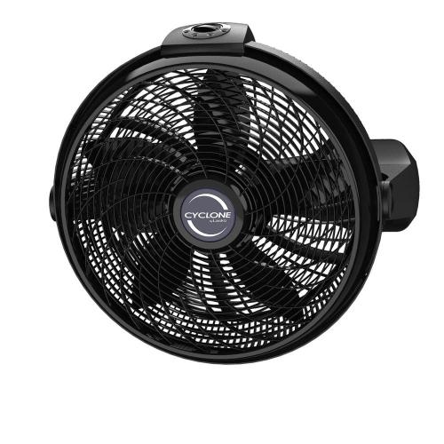 Lasko 20 in. 3 Speeds Cyclone Floor Fan in Black with 90 Degrees Tilt Adjustment, Built-In Carry Handle, Wall Mountable