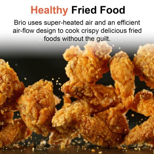 Brio Plus 8 Qt. Black Air Fryer