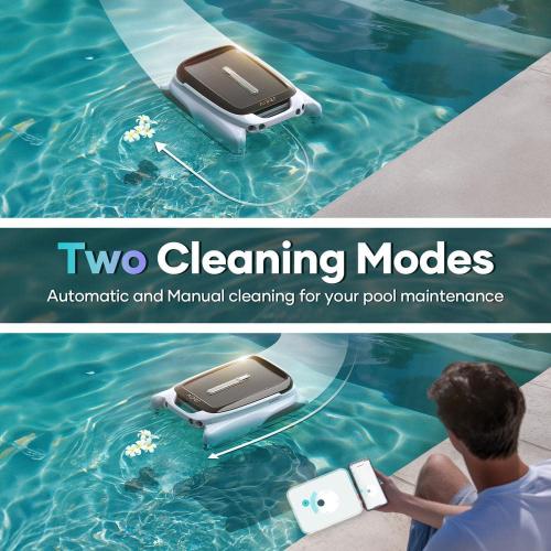Surfer M1 Solar Powered Automatic Robotic Pool Skimmer Cleaner in White
