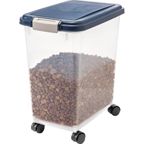 33 Qt. Airtight Pet Food Storage in Navy