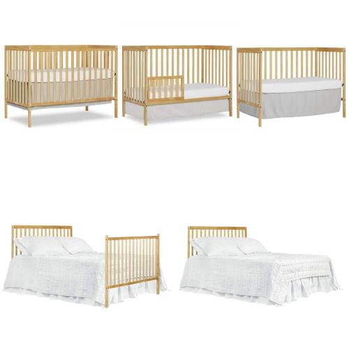 Dream On Me Synergy Natural 5-in-1 Convertible Crib
