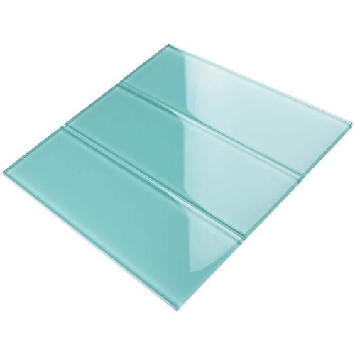 Crystile Ocean 4 in. X 12 in. Glossy Glass Subway Tile (10 sq. ft./Case)