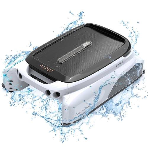 Surfer M1 Solar Powered Automatic Robotic Pool Skimmer Cleaner in White