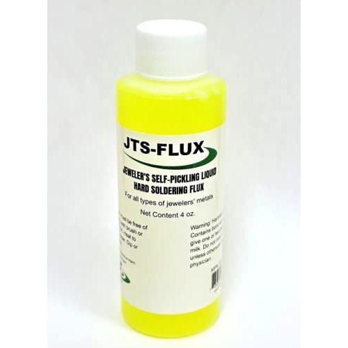 JTS-FLUX Self Pickling Flux for Precious Metals Gold Silver Jewelry and Hard Soldering 4oz / A soldering flux for use with Silver solder Gold Platinum or other metals with high melting points - USA