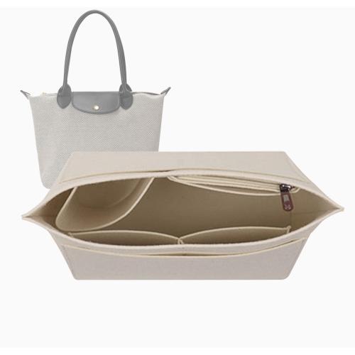 Lckaey tote insert organizer bags for longchamp bag women le pliage tote organizer 1028beige-L