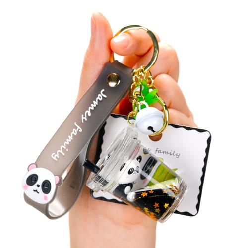 YOU WIZV Cute Keychain Kawaii Backpack Liquid Floating Anime Accessories Keychain for Girls Women Daughters Sister