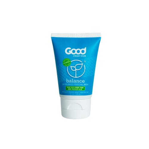 Good Clean Love Balance Moisturizing Wash pH-Balanced Vaginal Soap for Women with Natural Ingredients Gentle Cleansing Feminine Hygiene Product Relieves Dryness & Reduces Odor 1 Oz