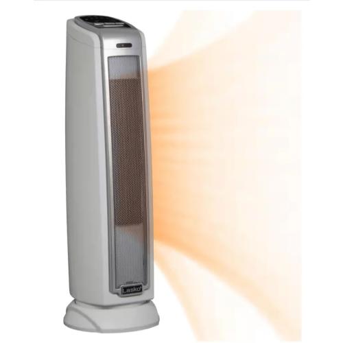 Lasko 1500-Watt Ceramic Tower Indoor Electric Space Heater with Thermostat