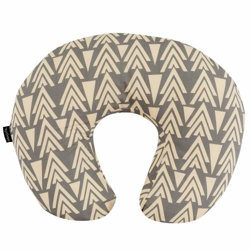 Dream On Me Beeboo Nursing Pillow and Positioner Breastfeeding and Bottlefeeding Pillow Removable and Washable Pillow Cover Soft and Breathable Fabric Taupe